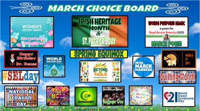  March Choice Board